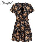 Simplee Elegant floral print dress