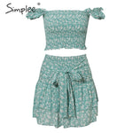 Simplee Co-ordinates floral print women dress