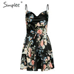 Simplee Floral print A-line women dress