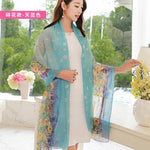 Sexy Women Beach Cover Up 2019 New Floral Print Lady Chiffon  Bikini Wrap Swimwear Scarf Pareo Sarong Dress One Piece Summer