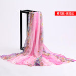 Sexy Women Beach Cover Up 2019 New Floral Print Lady Chiffon  Bikini Wrap Swimwear Scarf Pareo Sarong Dress One Piece Summer