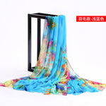 Sexy Women Beach Cover Up 2019 New Floral Print Lady Chiffon  Bikini Wrap Swimwear Scarf Pareo Sarong Dress One Piece Summer