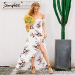Simplee Boho style long dress women