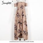Simplee Boho style long dress women