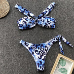 Simplee Bandeau bikinis 2019 mujer Sexy push up swimsuit female Leopard swimwear women bathing suit biquini Summer beach wear