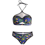 Simplee Halter mesh bikini 2019 micro Push up swimsuit female Transparent swimwear women bathing suit biquini Summer bathers