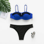 Simplee Halter mesh bikini 2019 micro Push up swimsuit female Transparent swimwear women bathing suit biquini Summer bathers