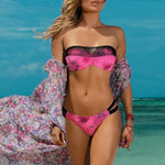 Simplee Halter mesh bikini 2019 micro Push up swimsuit female Transparent swimwear women bathing suit biquini Summer bathers