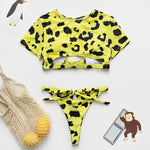 Simplee High neck bikinis 2019 mujer Sexy bondage swimsuit female crop top High cut swimwear women bathing suit push up bathers