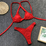 Simplee High waist bikinis 2019 mujer Sexy twist swimsuit female bathing suit biquini Summer beachwear micro Push up swimwear