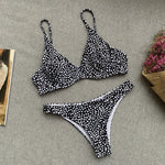 Simplee Sexy polka dot print bikini micro Brazilian Swimming suit for women Push up swimwear women Bathing suit swimsuit female