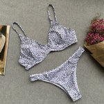 Simplee Sexy polka dot print bikini micro Brazilian Swimming suit for women Push up swimwear women Bathing suit swimsuit female