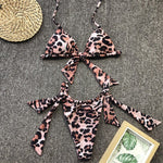 Simplee Sexy halter lace up bikinis mujer High cut swimsuit women bathing suit biquini Push up swimwear bathers Summer new micro