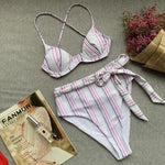 Simplee Leopard bikini 2019 micro Sexy string brazilian swimsuit female High waist swimwear women bathing suit biquini Summer