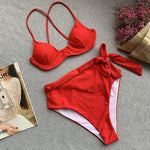 Simplee Leopard bikini 2019 micro Sexy string brazilian swimsuit female High waist swimwear women bathing suit biquini Summer
