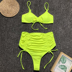 Simplee Sexy thong women bikinis mujer High waist swimsuit female Solid swimwear women bathing suit biquini Summer beachwear new